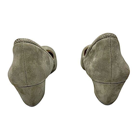 Cole Haan Grand OS Wedge Heels Women’s Size 6 B Gray Suede Slip Ons Pre-Owned - Picture 3 of 11